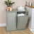 Tilt-out Cabinet Laundry Sorter with Shutter Front-94467474
