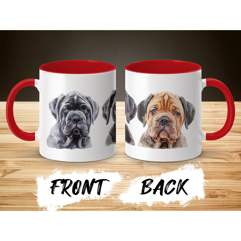 Ceramic Coffee Mug, 2, Red