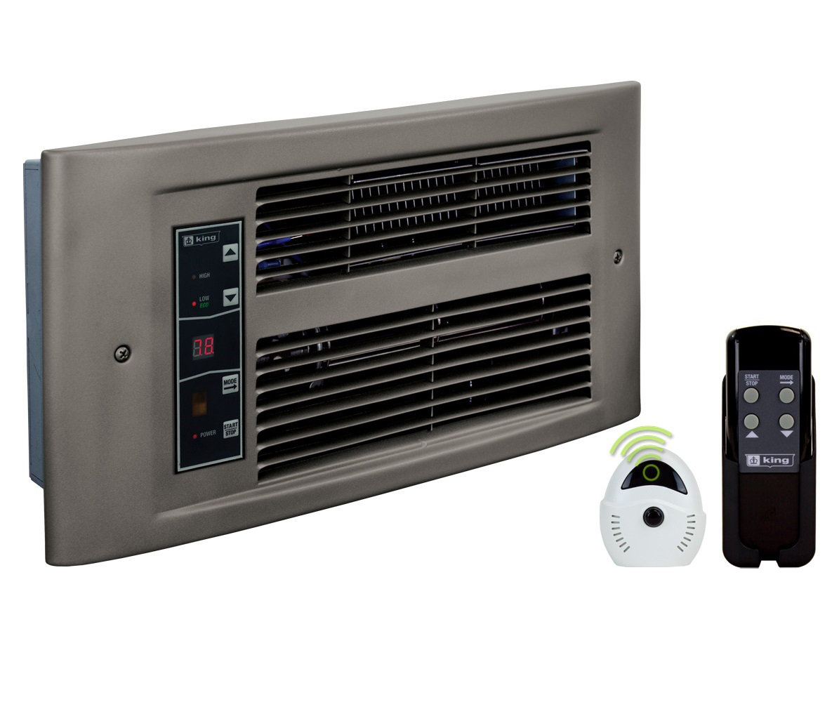 King Electric 1750 Watt Watt 5971 BTU BTU Electric Wall Mounted Space Heater  with Adjustable Thermostat , Remote Included | Wayfair