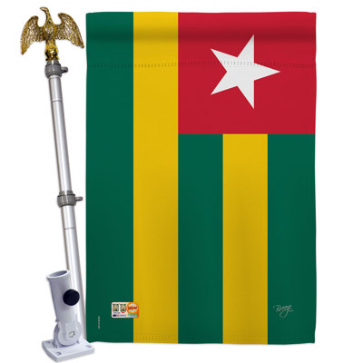 Ensemble de drapeaux en polyester 2 côtés 40 x 28 po