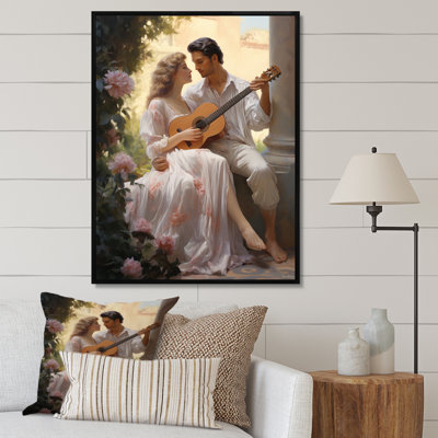 «Luftim Romantic Couple Landscape Serene I», reproduction sur toile