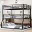 Design moderne triple en métal pour espace de couchage pour maisons familiales