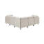 Canapé modulaire en lin avec configuration personnalisée et assemblage facile
