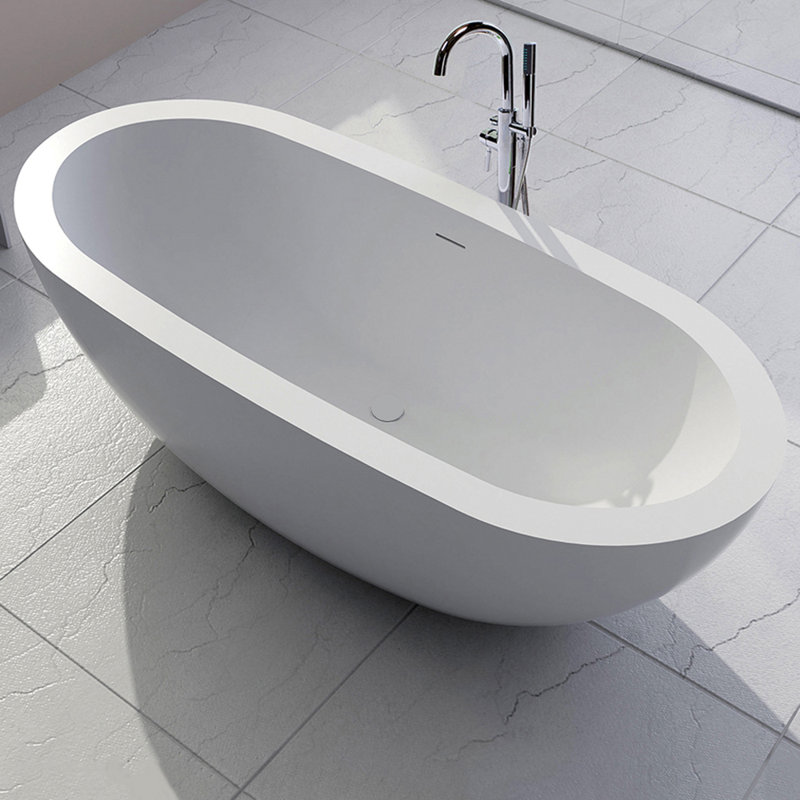 Armosa 69.88'' L Soaking Bathtub, Gloss White