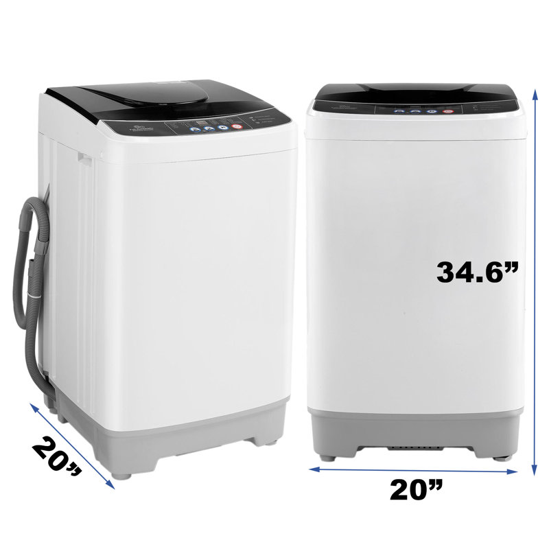 2.8 Cu.Ft Portable Washing Machine 20Lbs Portable Washer With Drain Pump, Compact Washer Machine With 10 Programs 8 Water Levels Compact Laundry Machine For Apartment, Home, Dorms, Rv