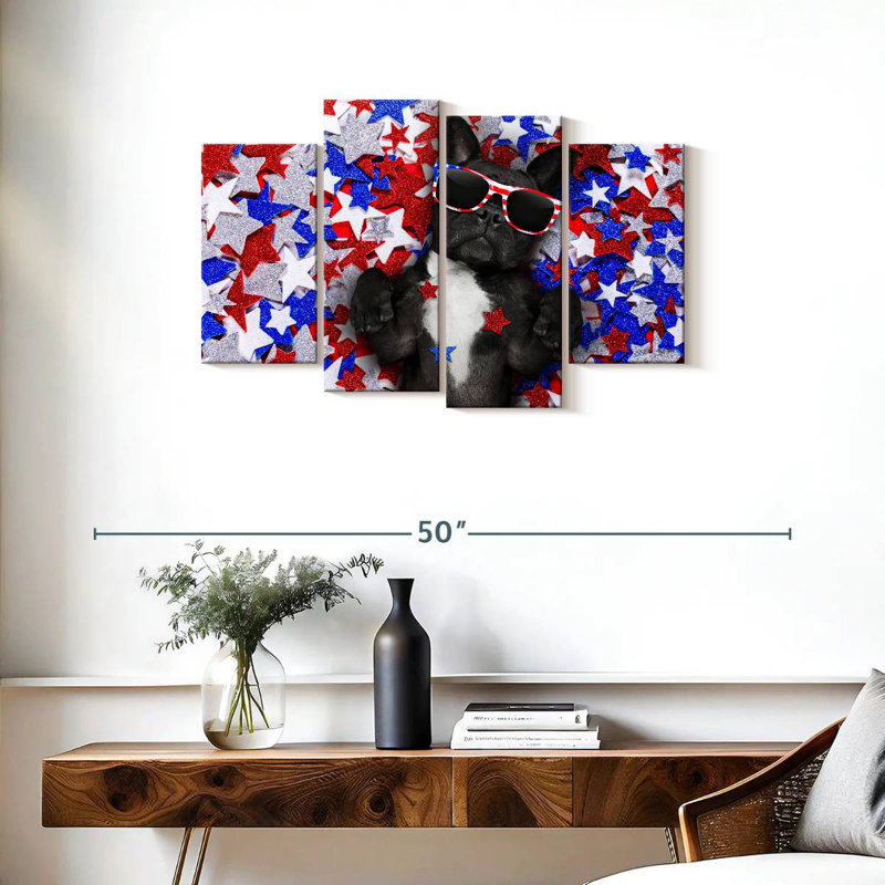 American French Bulldog, 22" H x 36" W