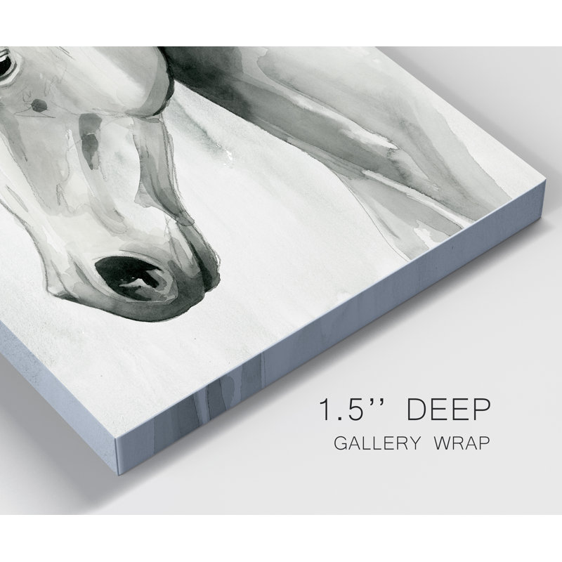 «Horse Whisper I», reproduction d'art sur toile tendue, H 12 po x l 8 po x P 1,5 po