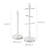 Swan SWKA18537BLK Serenity Towel Pole and Mug Tree Set with Smooth Matt Finish, Stainless Steel Accents and Non-Slip Bases, Black-114165502