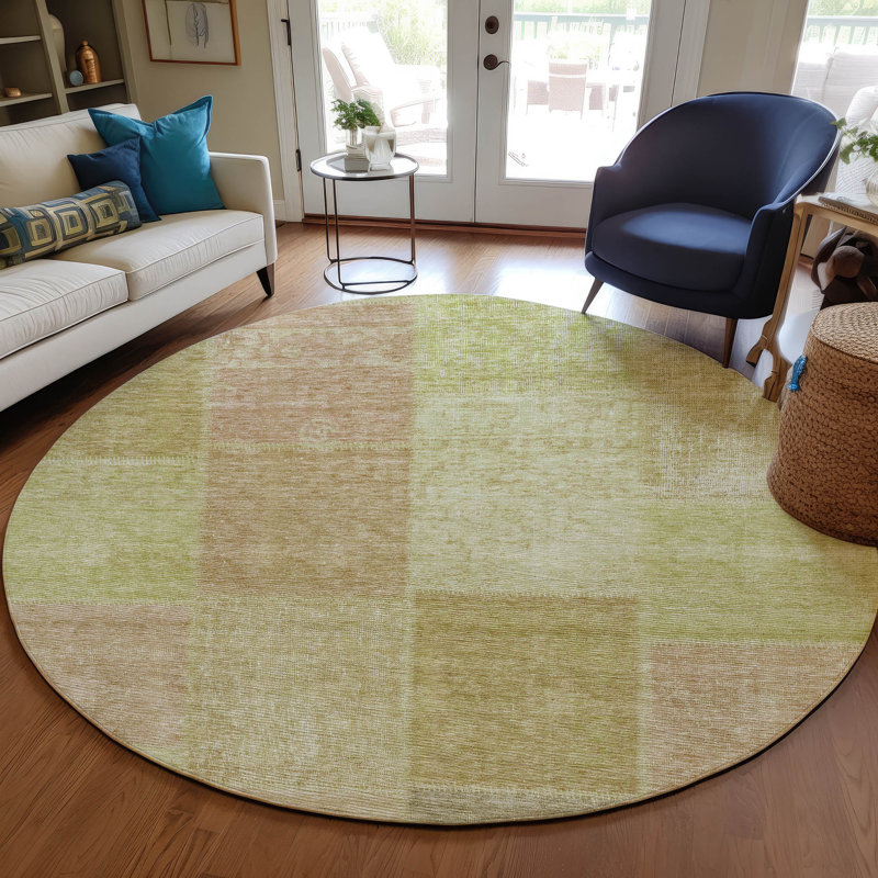 Tapis intérieur / extérieur Fareham avec envers antidérapant, Rond 8 pi