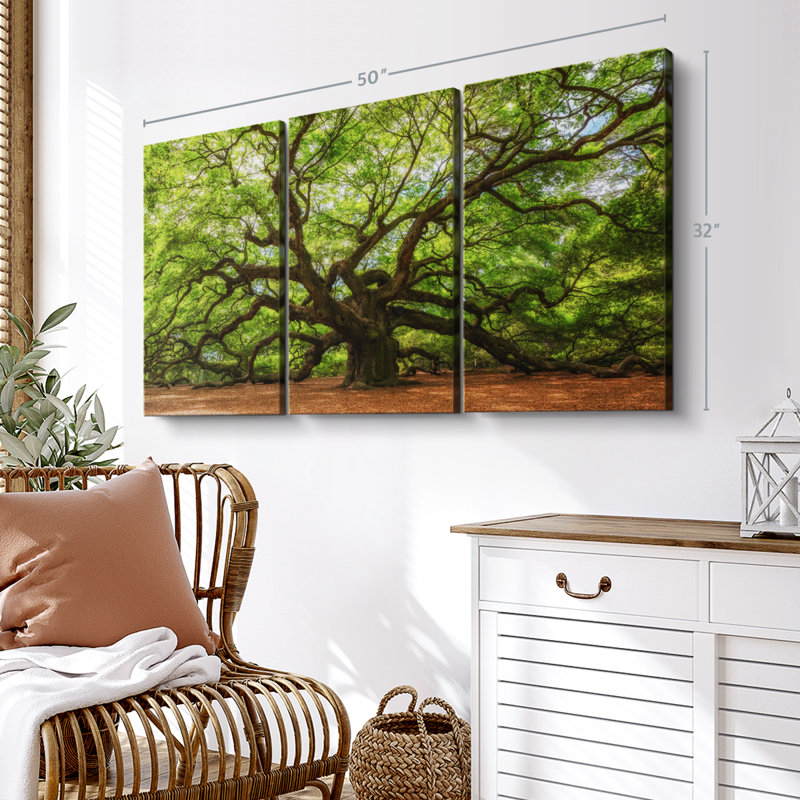 Nature 3 - Pieces, 32" H x 50" W x 1.25" D