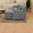 Grey Modular Sectionals, Oversized Chenille Sleeper Sofa For Home Comfort