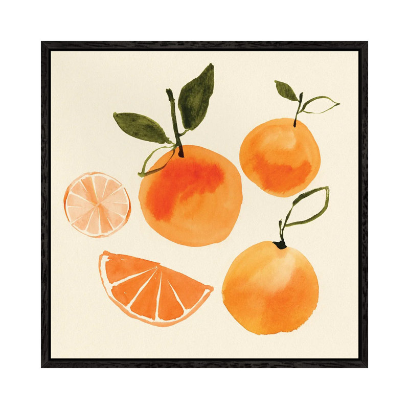 Juicy Fruits II by Isabelle Z - Painting on Canvas, 66.04 cm H x 66.04 cm W, Black Framed