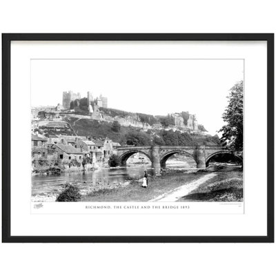Richmond, The Castle And The Bridge 1893 by Francis Frith - Single Picture Frame Print