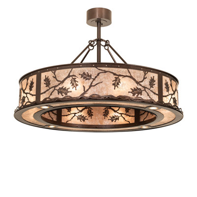 45" Wide Oak Leaf Pendant