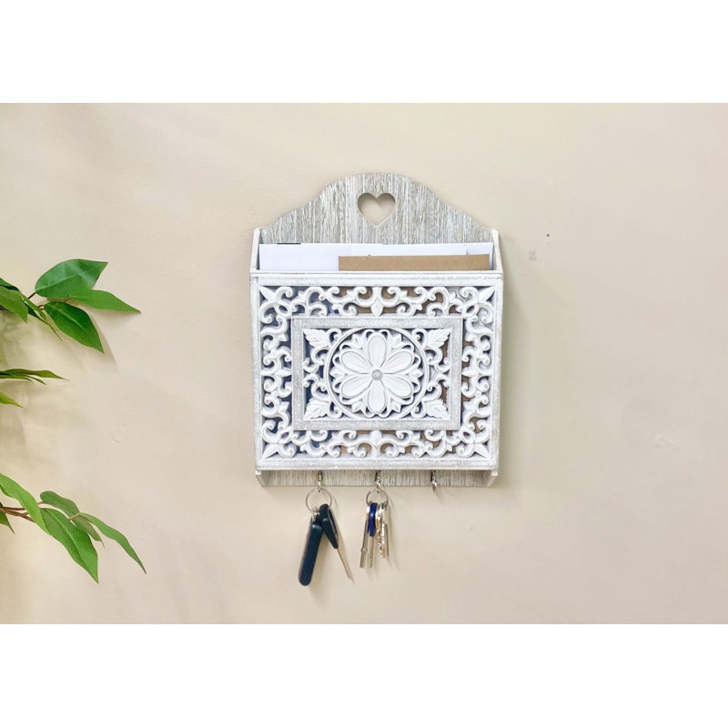 Classic Wall Organizer with Key Hooks