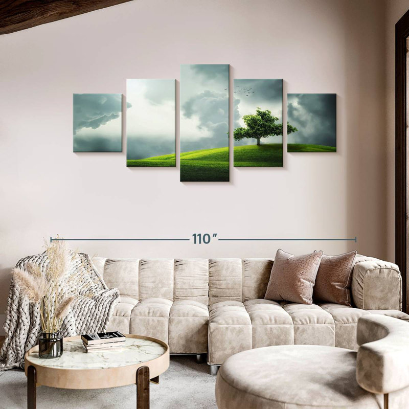 Cloudy Field, 42" H x 92" W