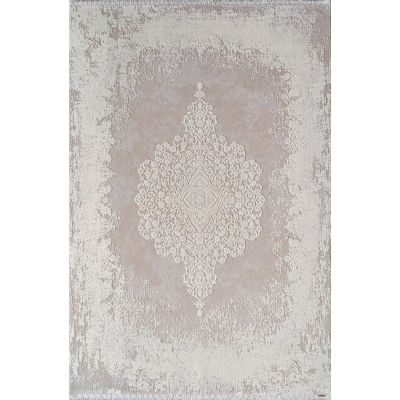 Tapis rectangulaire en coton Stefane, Rectangle 4 pi x 6 pi 3 po