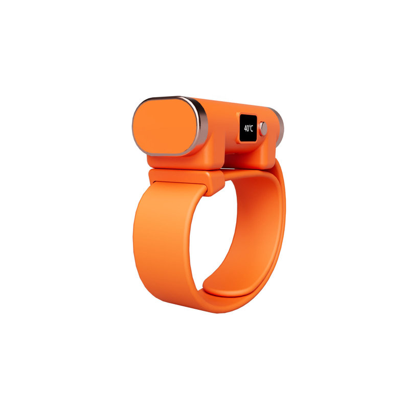 Multifunction Hand Warmer USB Wristband New Smart Temperature Control Hand Warmer Heating Quickly, Orange