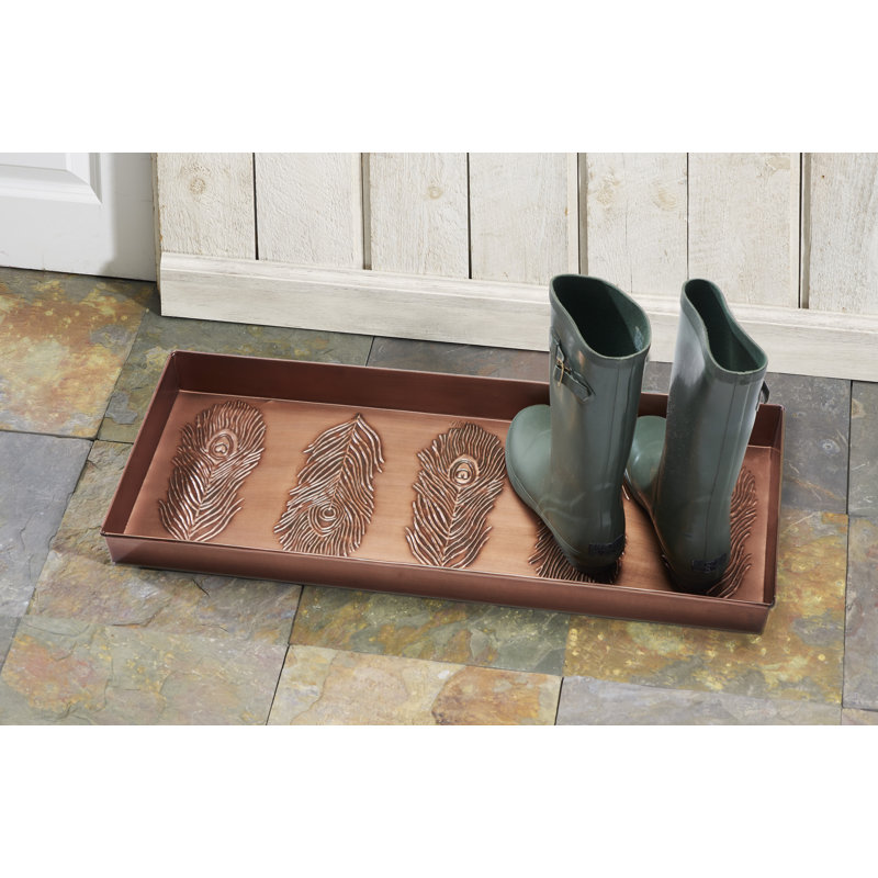 Peacock 30 in. x 13 in. Non-Slip Indoor Boot Tray