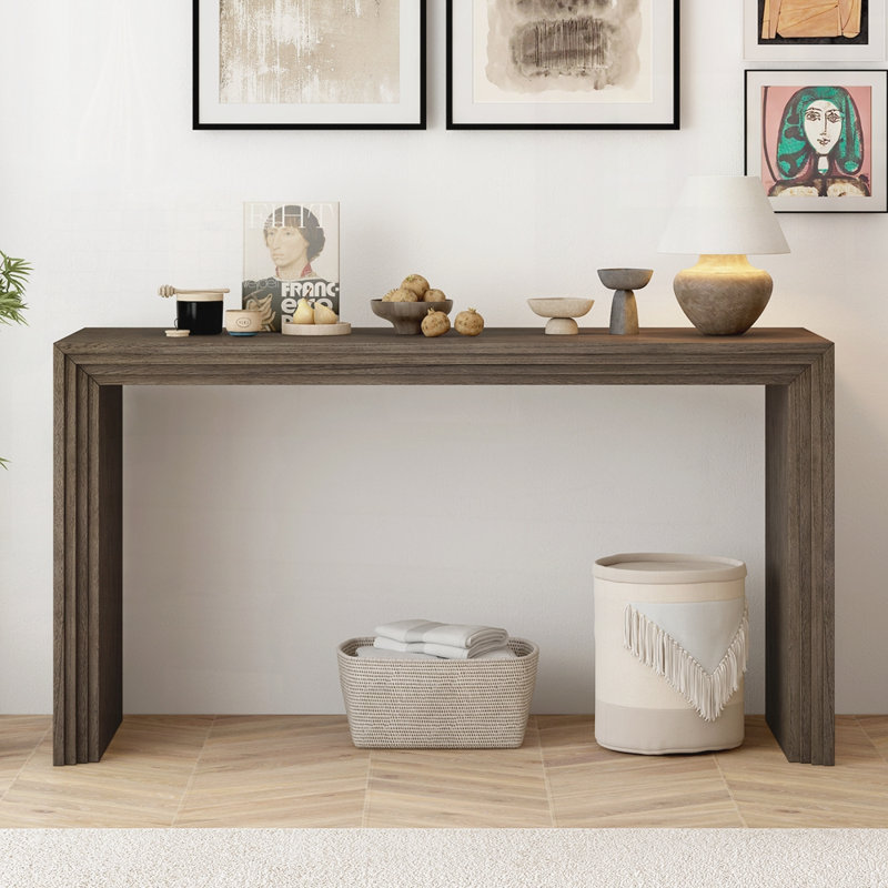 Console moderne pour vestibule, salon ou entrée, Naturel