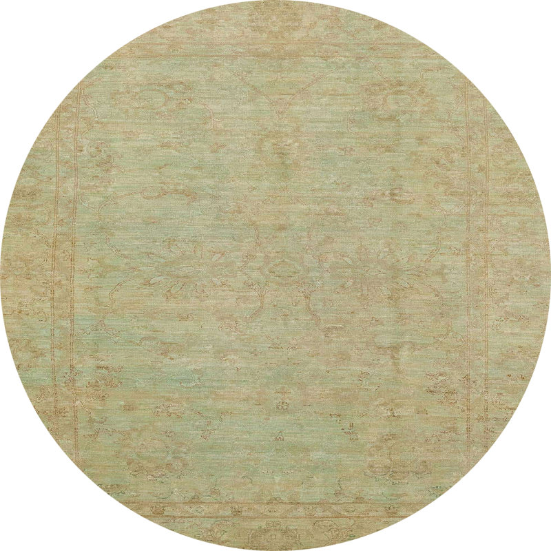 Abstract Indoor Rug, Round 6'