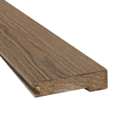 0.63 in. T x 78 in. L x 3 in. W Engineered Hardwood Flooring Trim Large Flush Stair Nose Eased Edge