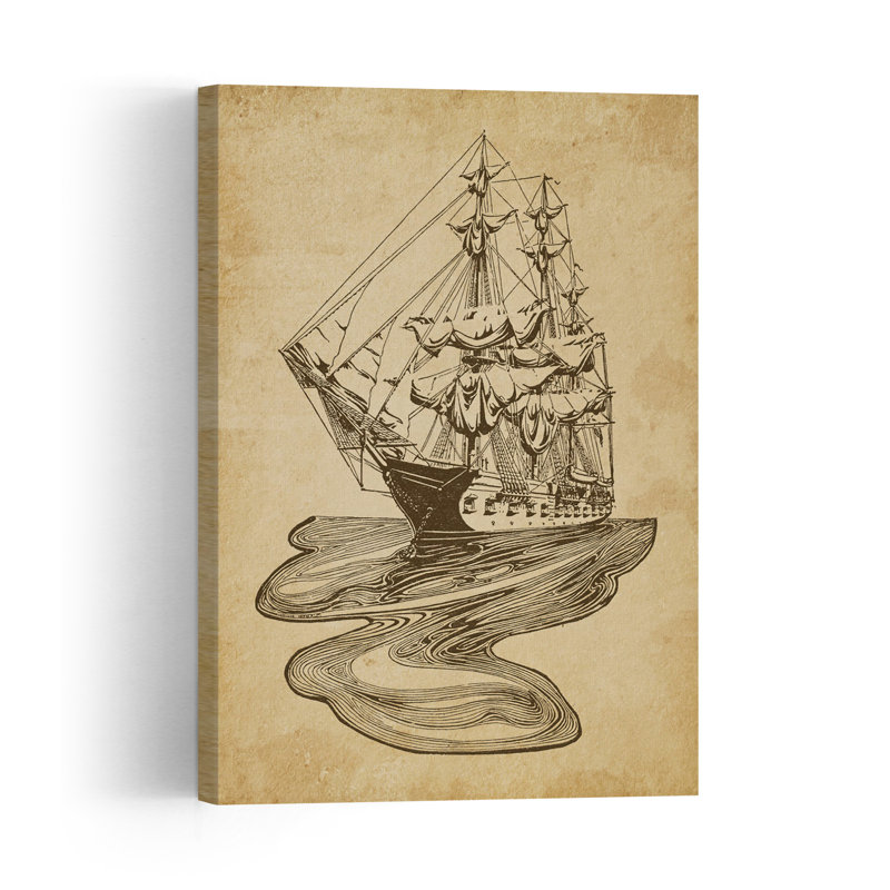 Shipshape Vintage Wall Art Print, 60.96cm H x 40.64cm W