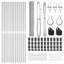 Vidaxl Fence With Posts PVC-Coated Steel-116797842-116797838