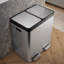 82-Liter Stainless Steel Dual-Bin Step Trash Can-1359391577