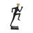 Modern Running Man Taper Candle Holder - Decorative Sculptural Candlestick Holder for Dining Room Tabletop - 15", Gold & Black