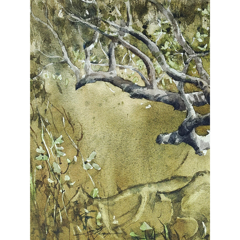 La collaboration de la nature | Aquarelle | Par Achintya Hazra