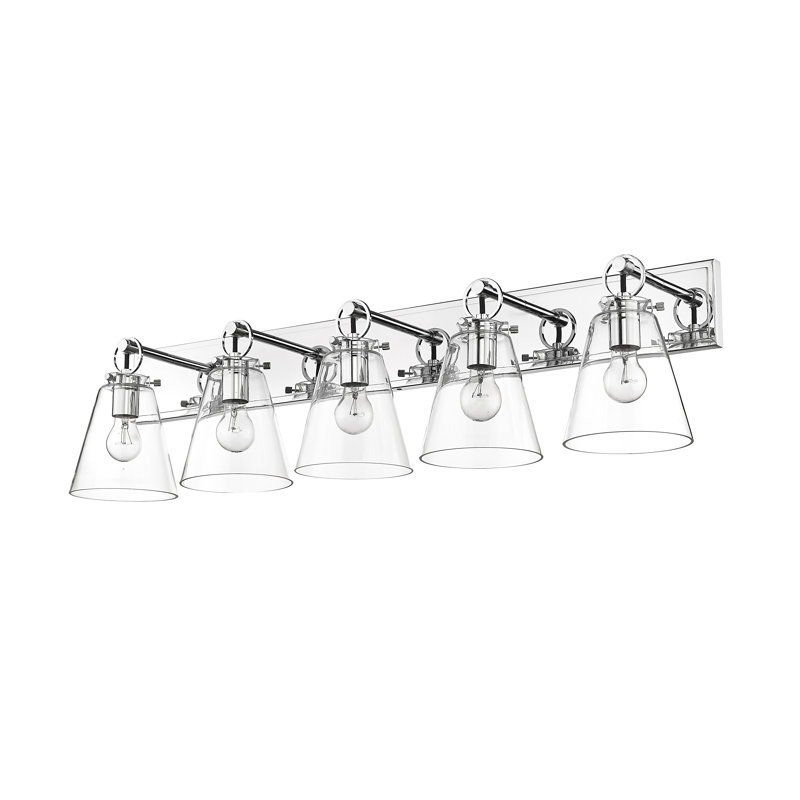 Ellesmere 5 - Light Dimmable Vanity Light, Chrome