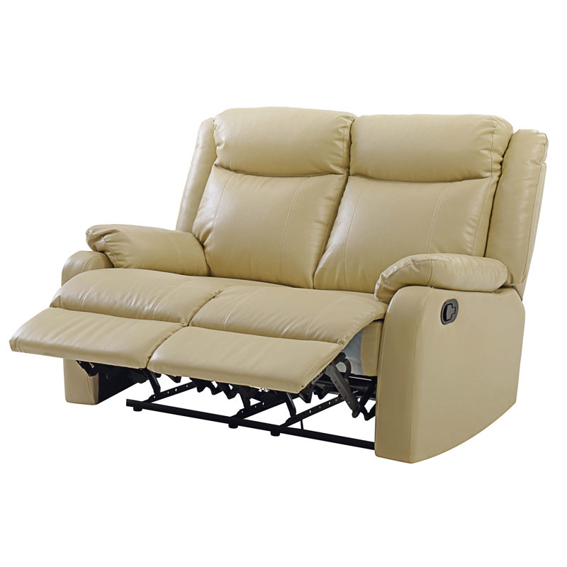 Djimon Faux Leather Recliner, Tan Faux Leather