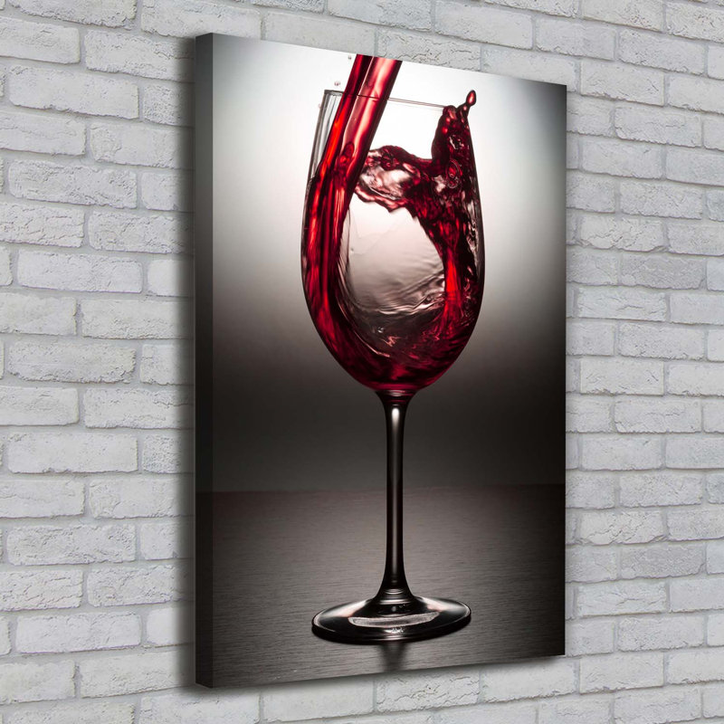 Red Wine - Wrapped Canvas Print