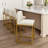 Boise 24” Upholstered White Counter Stool with Non Slip Feet & Metal Frame Faux Leather for Kitchen-775972510