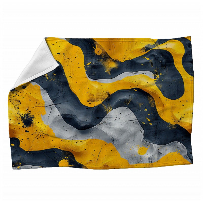 Machine Printed Throw Blanket, 60" x 80"