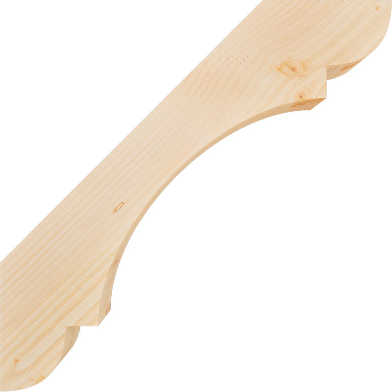 Attelle de genou olympique, Sapin de Douglas, H 24 po x l 3,5 po x P 24 po, Attelle lisse
