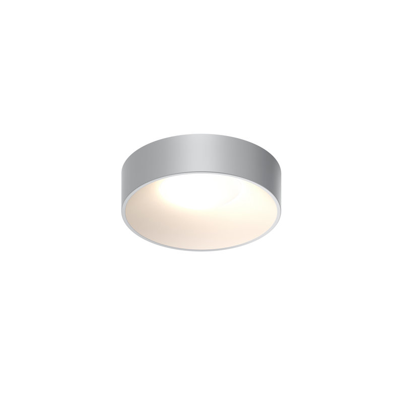 Ilios Acrylic LED Flush Mount, Dove Gray, 4" H x 10" W x 10" D