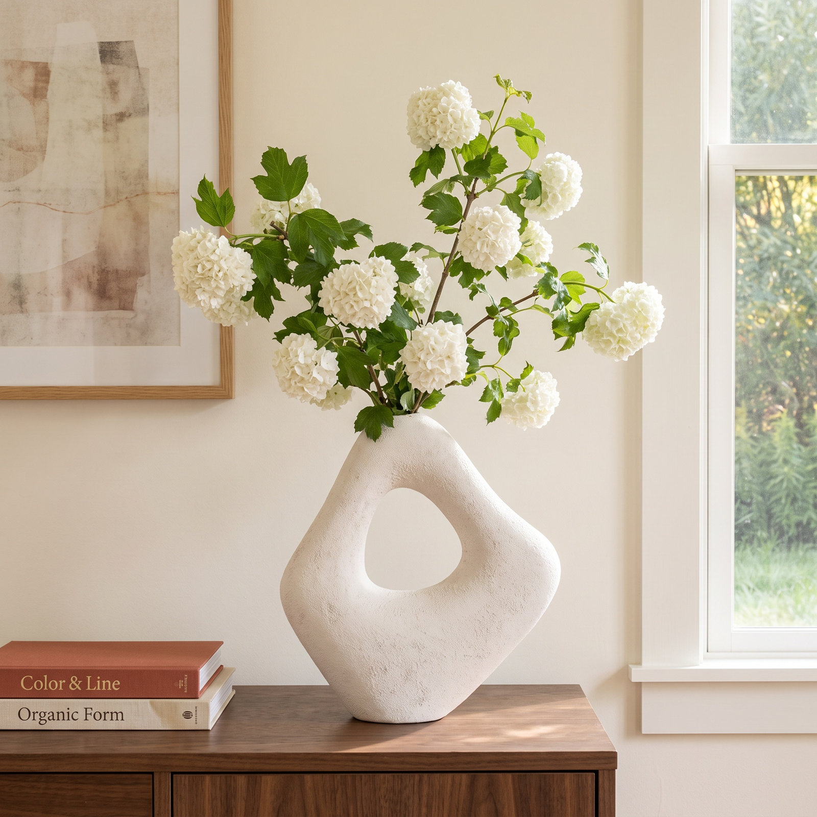 Table Vase, White