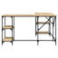 Aahad L-Shaped Metal Base Writing Desk-2002573968