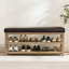Banc de rangement rembourré pour chaussures en similicuir Hahnville-540808327-563548476