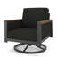 Chaise berçante d'extérieur en métal avec coussin Sunbrella® Townsend-2042551169-2064391845