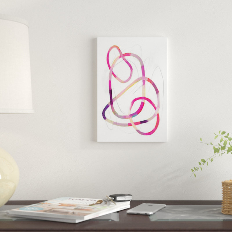 «Polychrome Tangle IV», impression sur toile, H 12 po x l 8 po x P 0,75 po, Toile tendue