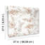 Blossom Fling Floral Metallic Wallpaper Roll-1065004965