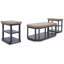 Ensemble de tables basses 3 pièces Leani