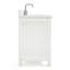 Meuble-lavabo simple 54 po avec plateau en quartz blanc Macnair-85364408