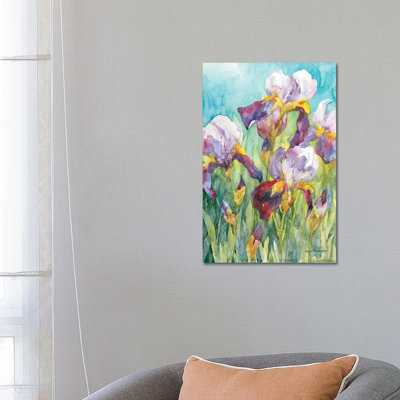 Iris Skies 1 Piece Wrapped Canvas Painting