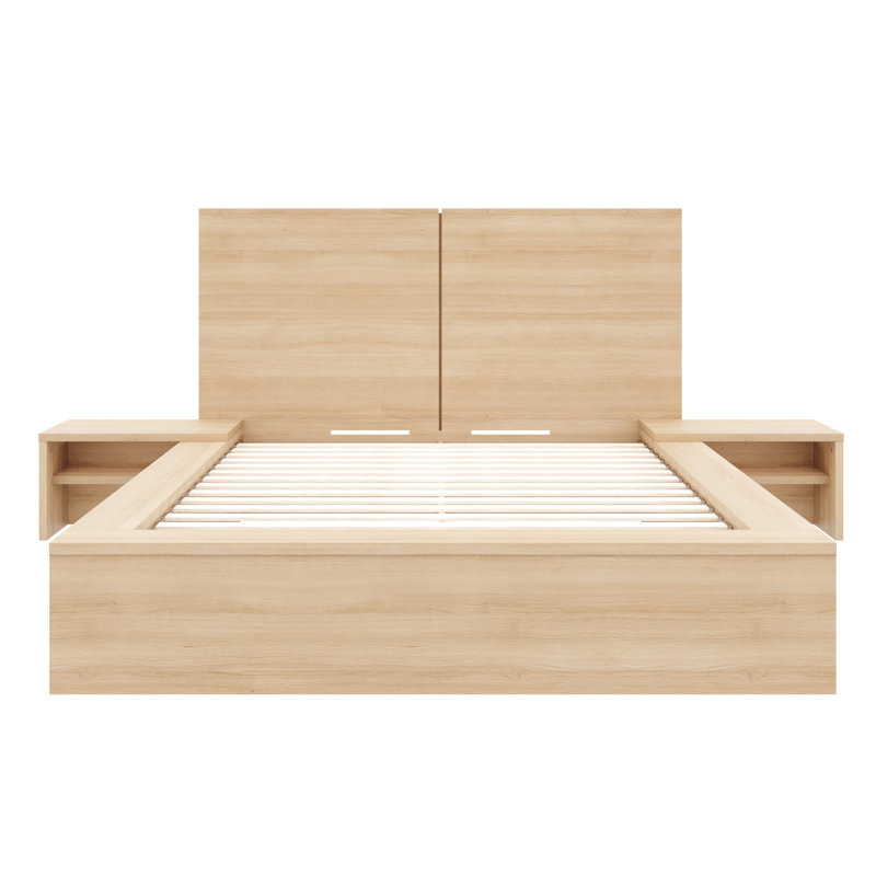 Ensemble de chambre à coucher 4 pièces Fraiture, Beige, Double