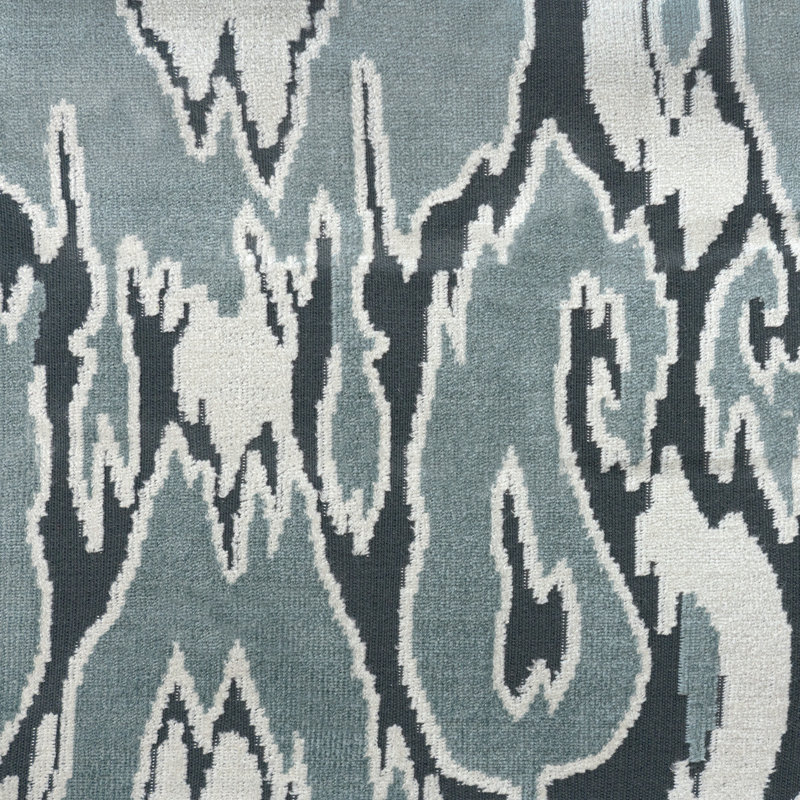 Maldives-Harrow Cut Velvet Upholstery Fabric, Carrara