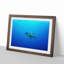 Swimming Turtle - Picture Frame Painting Print-55616786-55616788